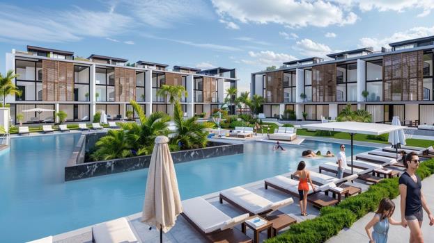 Denize Yakın Lüks Satılık Daire - İskele Long Beach