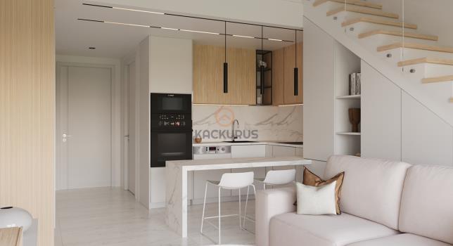 Kuzey Kıbrıs İskele’de Modern Mimarili 1+1 Dubleks Satılık Daireler